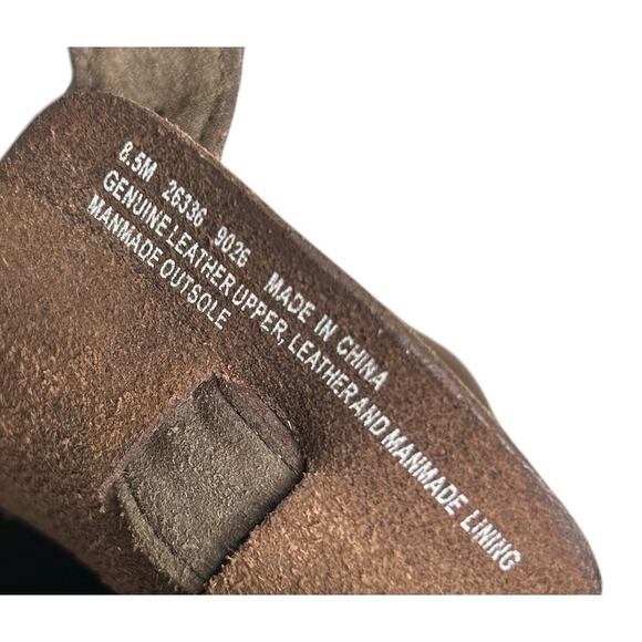 Timberland Smart Comfort System Brown Leather Flats MaryJane Shoes - Picture 8 of 9